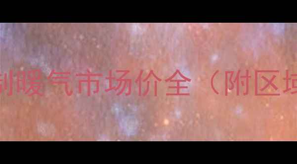 图片 🌟威能钢制暖气市场价全（附区域差价表）