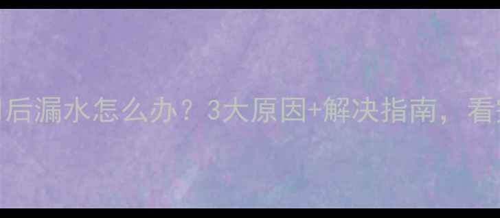图片 🌟暖气停用后漏水怎么办？3大原因+解决指南，看完秒懂！💧