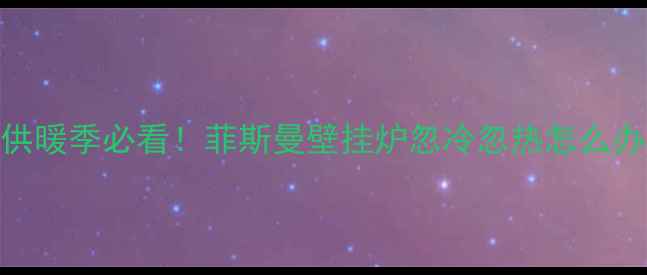 图片 💡供暖季必看！菲斯曼壁挂炉忽冷忽热怎么办？