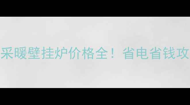 图片 💡北京上海家用电采暖壁挂炉价格全！省电省钱攻略+选购避坑指南1