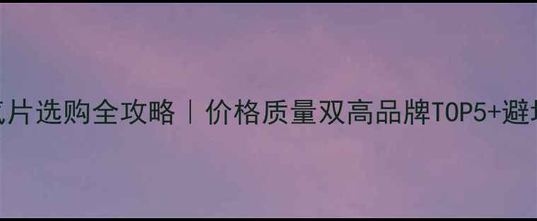 暖气片选购全攻略价格质量双高品牌TOP5避坑指南
