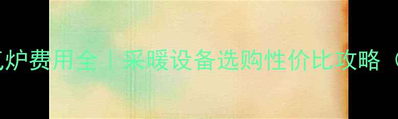 图片 💡滨州小型暖气炉费用全｜采暖设备选购性价比攻略（附安装指南）1