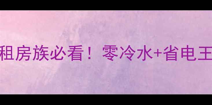30KW冷凝壁挂炉租房族必看零冷水省电王租房采暖神器攻略