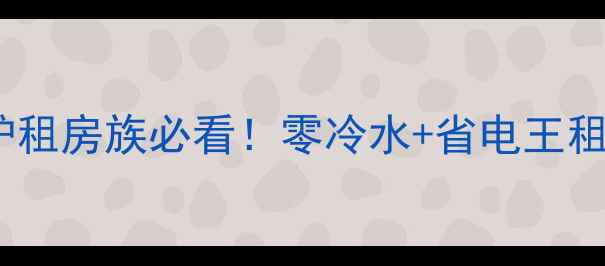 图片 🔥30KW冷凝壁挂炉租房族必看！零冷水+省电王租房采暖神器攻略2