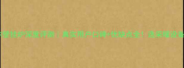 图片 🔥佛奈尔壁挂炉深度评测｜真实用户口碑+优缺点全！选采暖设备必看！1