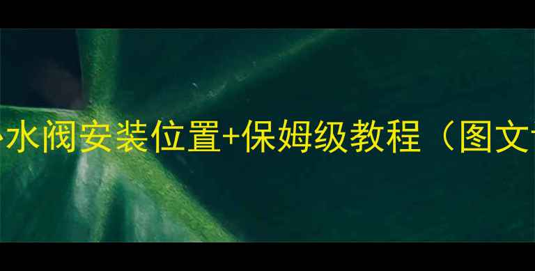 图片 🔥倍他暖壁挂炉补水阀安装位置+保姆级教程（图文详解+常见问题）1