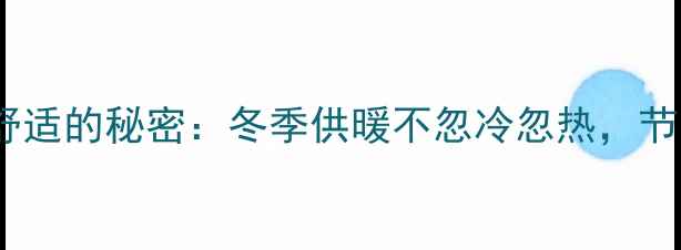 图片 🔥博世壁挂炉恒温舒适的秘密：冬季供暖不忽冷忽热，节能省气全攻略！🔥1