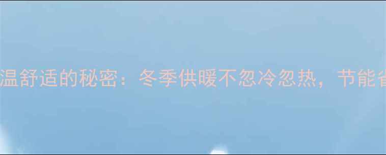 博世壁挂炉恒温舒适的秘密冬季供暖不忽冷忽热节能省气全攻略