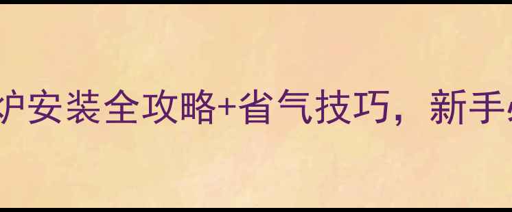 图片 🔥博世欧洲之星24kw壁挂炉安装全攻略+省气技巧，新手必看！附故障排查指南🔥1