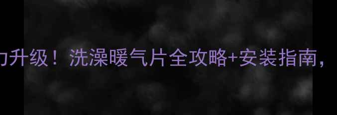 图片 🔥博世锅炉爆款热力升级！洗澡暖气片全攻略+安装指南，温暖过冬不用愁🔥1