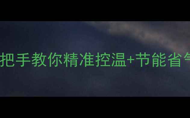 博诺安壁挂炉全攻略手把手教你精准控温节能省气秘籍附冬季防冻指南