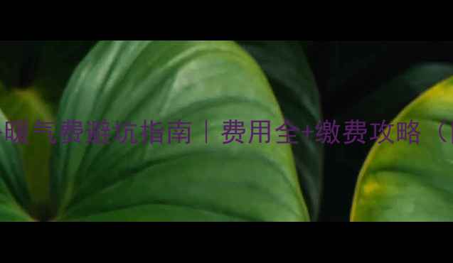 图片 🔥哈尔滨租房暖气费避坑指南｜费用全+缴费攻略（附计算公式）