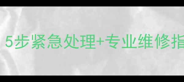 国森燃气壁挂炉漏水5步紧急处理专业维修指南附品牌售后电话