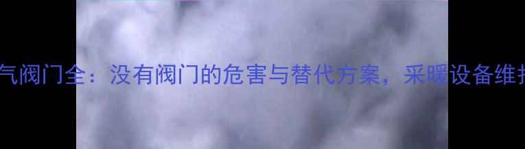 图片 🔥地暖排气阀门全：没有阀门的危害与替代方案，采暖设备维护必看！1