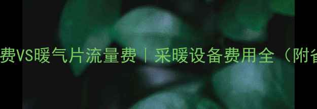 图片 🔥地暖流量费VS暖气片流量费｜采暖设备费用全（附省钱攻略）1