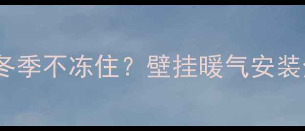 壁挂暖气会不会冻住冬季不冻住壁挂暖气安装全攻略防冻技巧大公开