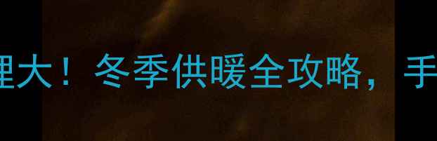 壁挂炉内部工作原理大冬季供暖全攻略手把手教你省电又省心