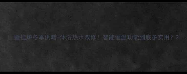 壁挂炉冬季供暖沐浴热水双修智能恒温功能到底多实用