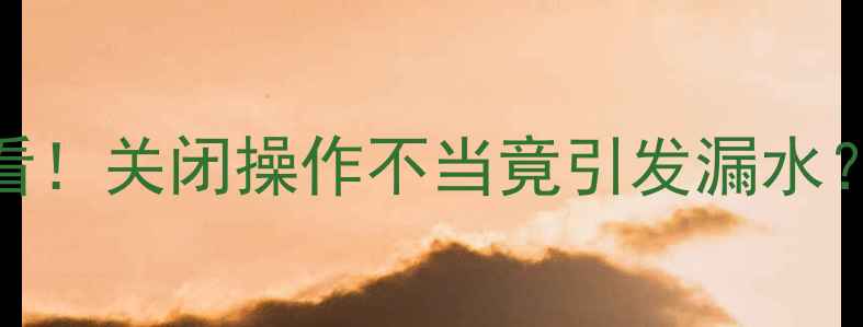 壁挂炉冬季维护必看关闭操作不当竟引发漏水3步教你科学防漏
