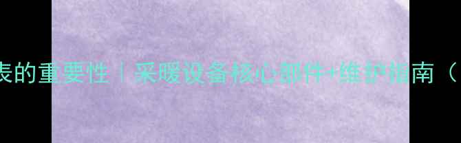 图片 🔥壁挂炉压力表的重要性｜采暖设备核心部件+维护指南（附选购攻略）2