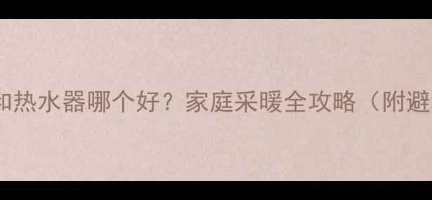图片 🔥壁挂炉和热水器哪个好？家庭采暖全攻略（附避坑指南）1