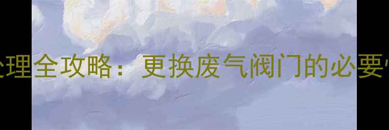 图片 🔥壁挂炉废气处理全攻略：更换废气阀门的必要性及选购指南🔥