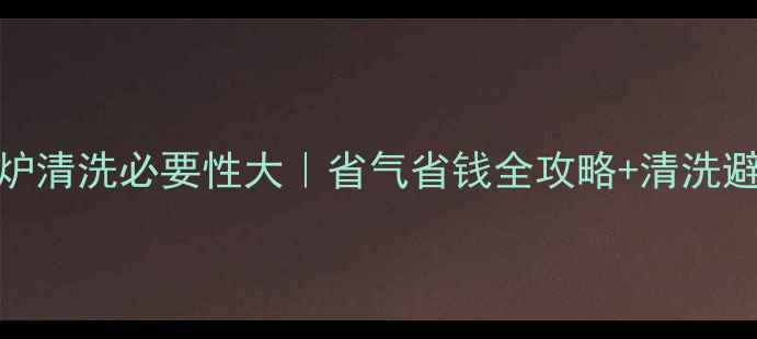 图片 🔥壁挂炉清洗必要性大｜省气省钱全攻略+清洗避坑指南