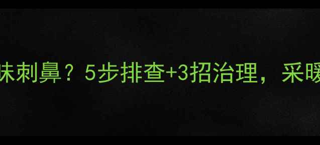 图片 🔥壁挂炉烟管异味刺鼻？5步排查+3招治理，采暖季不再有烦恼！