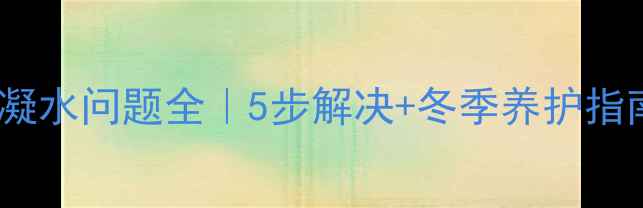 图片 🔥壁挂炉热交换器凝水问题全｜5步解决+冬季养护指南（附清洗步骤）2