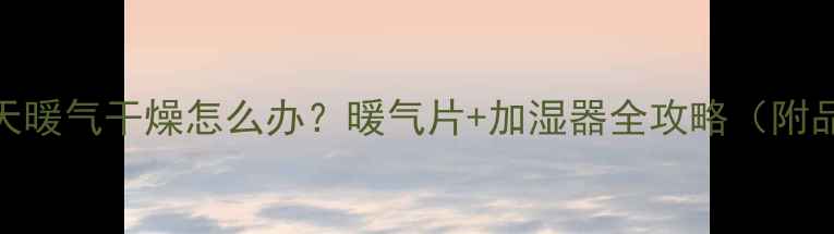 图片 🔥大连冬天暖气干燥怎么办？暖气片+加湿器全攻略（附品牌推荐）
