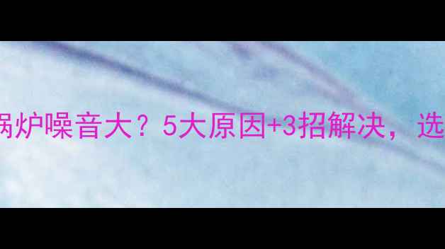图片 🔥天然气暖气锅炉噪音大？5大原因+3招解决，选锅炉必看！🔥1