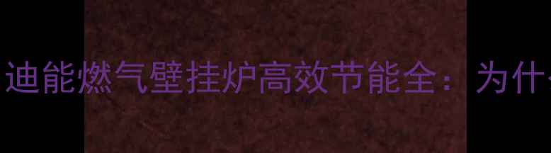 图片 🔥德州市民采暖新宠！迪能燃气壁挂炉高效节能全：为什么成为北方家庭首选？