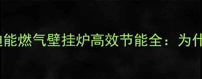 图片 🔥德州市民采暖新宠！迪能燃气壁挂炉高效节能全：为什么成为北方家庭首选？2