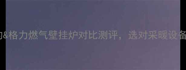 必入美的格力燃气壁挂炉对比测评选对采暖设备省电又恒温