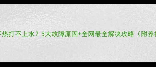 图片 🔥暖气不热打不上水？5大故障原因+全网最全解决攻略（附养护秘籍）