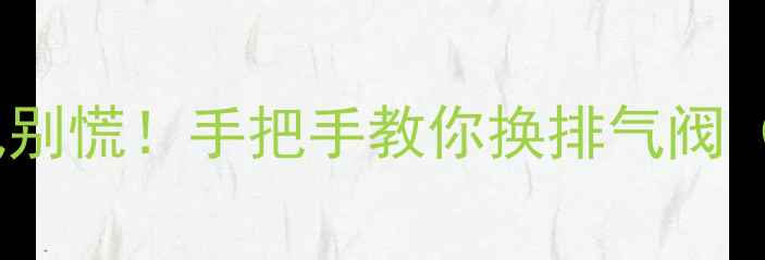 暖气有水冒气别慌手把手教你换排气阀附避坑指南