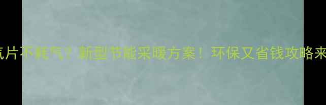 图片 🔥暖气片不耗气？新型节能采暖方案！环保又省钱攻略来啦✨2
