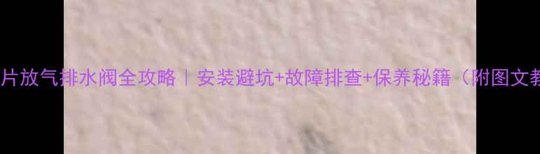 图片 🔥暖气片放气排水阀全攻略｜安装避坑+故障排查+保养秘籍（附图文教程）1