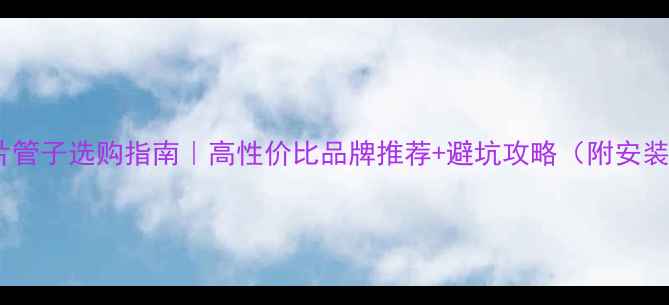 暖气片管子选购指南高性价比品牌推荐避坑攻略附安装要点