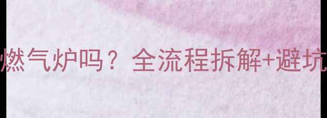 图片 🔥暖气片能直接换燃气炉吗？全流程拆解+避坑指南（附报价表）