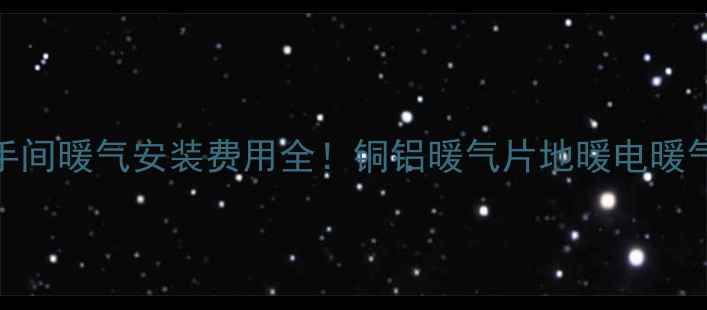 图片 🔥最新报价洗手间暖气安装费用全！铜铝暖气片地暖电暖气哪个更划算？