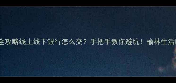 榆林暖气费缴纳全攻略线上线下银行怎么交手把手教你避坑榆林生活暖气缴费避坑指南