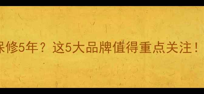燃气壁挂炉保修5年这5大品牌值得重点关注附选购攻略