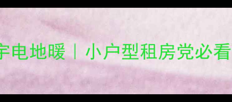 图片 🔥电地暖推荐韩国Enerpla大宇电地暖｜小户型租房党必看！节能省电+零安装费攻略🌟1