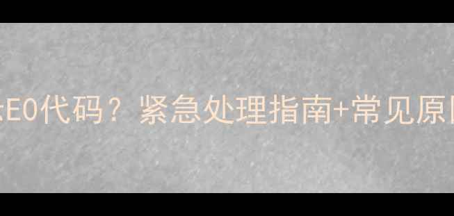 图片 🔥菲斯曼壁挂炉显示E0代码？紧急处理指南+常见原因全（附维修视频）