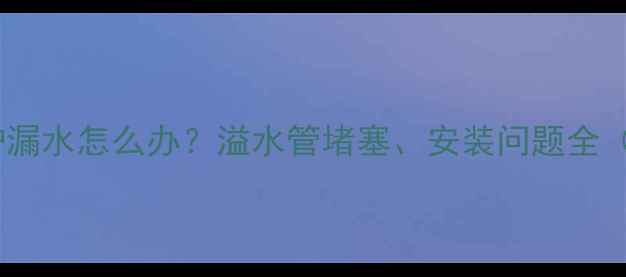图片 🔥菲斯曼壁挂炉漏水怎么办？溢水管堵塞、安装问题全（附维修指南）1