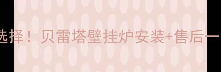 图片 🔥黄陂家庭采暖新选择！贝雷塔壁挂炉安装+售后一站式服务全攻略🔥1