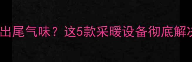 汽车暖气吹出尾气味这5款采暖设备彻底解决安全隐患